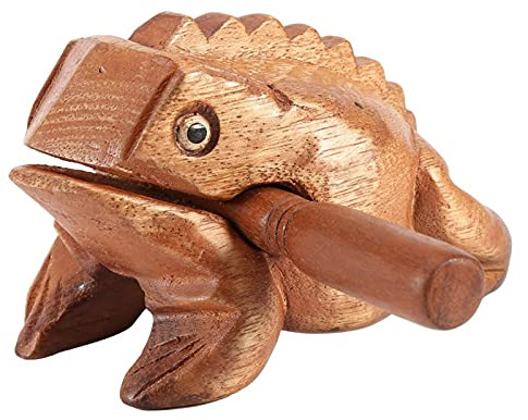 Holzfrosch, Thailand Traditionelles Holz Musikinstrument Tonblock Handwerk Glück Frösche Quaken Instrumente Home Office Dekoration Werkzeug für Geschenk(#5)