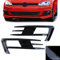Nebelscheinwerfer Rahmen Gitter GTI Look Schwarz Glanz für VW Golf 7 12-16