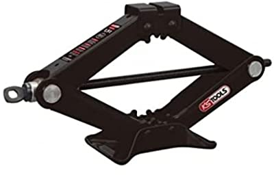 KS Tools - 160.0724 – Profi-Wagenheber mit Raute – Wagenheber für Auto, 1500 kg – Scherenwagenheber für VL – Mini-Format 9,5 cm zusammengeklappt Wagenheber mit Kurbel