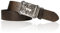FRONHOFER Trachtengürtel mit toller Schnalle, Hirsch im Wald, echt Leder, 17005, Größe:Körperumfang 95 cm/Gesamtlänge 110 cm, Farbe:Trachten-braun