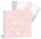 mintkind® Babyalbum Mein erstes Lebensjahr Blumen + Sticker Set | Baby Fotoalbum zum Selbstgestalten | Baby Geschenk für Mädchen und Junge | Babybuch zum Eintragen | Baby-Tagebuch ab 0 Monate