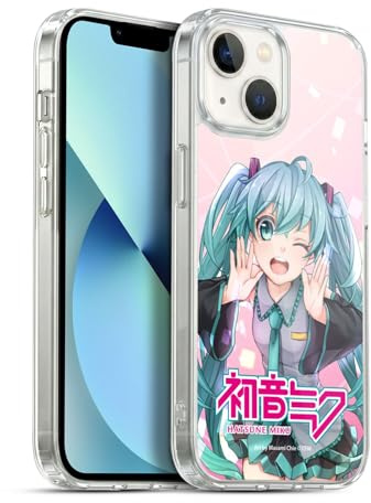 Head Case Designs Offizielle Hatsune Miku Zwinkern Grafiken Gel Handyhülle Hülle [Militärischer Schutzgrad] Kompatibel mit Apple iPhone 13