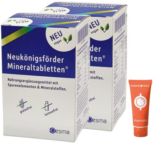 Neukönigsförder Mineraltabletten 2x200 St. mit PharmaPerle Duschgel 30ml
