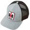 International Harvester Trucker Cap, mit Logo Patch, Mesh Back, Snapback, Offizielles Lizenzprodukt, grau/schwarz, Einheitsgröße-XL