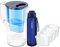 Wessper Water Filter Jug 2.5L | Water Bottle Tritan with Time Markings 500 ml | 5x Water Filter Cartridges Replacement for Dafi Unimax Aquaphor A5 BRITA Maxtra+ PHILIPS AWP212/10 filter - Blue