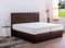 AUKONA Boxspringbett Sophie mit Bettkasten 140x200, Braun H4, 7 Zonen Taschenfederkern-Matratze, H2 H3 H4, Komfortschaum-Topper, Lieferung und Aufbau kostenlos