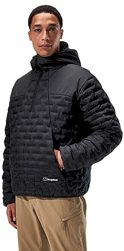Berghaus Herren Jesmond Insulated Smock Half Zip Jacke - Schwarz/Schwarz - L