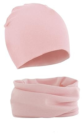 MAKFORT Loop Kinder Mit Beanie Mütze Kinder Baumwoll Schals Baby Schals Winter Loop Schal Junge Und Mädchen