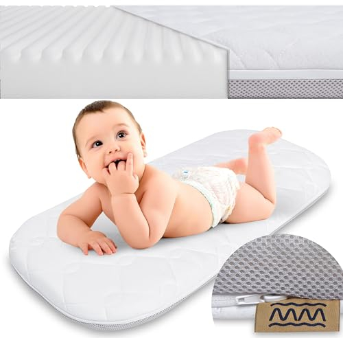 Matelas pour lit d'enfant 77x41 | Matelas pour lit d'enfant | Matelas pour lit de bébé 77x41 | Kinderkraft Lovi - Oeko-Tex Certified