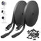 Uogw 2Pack 10ft Micro USB Extension Cable Compatible with Zmodo,Wyze Cam V4,Wyze Cam OG,WYZE Cam Pan,Wyze Cam V3,Kasa Camera EC60,KC100,KC400,Male to Female Extender Cord,Flat Charging Cable(Black)