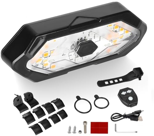 E Scooter Blinker Nachriisten, E Scooter Rücklicht mit Fernbedienung Kompatibel mit xiaomi M365/PRO/Pro2/1S/Lite/MI3/xiaomi 4/xiaomi 4 PRO/xiaomi 4 LITE/xiaomi 4 Ultra and Segway ninebot G30 MAX/G30D