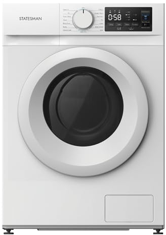 Statesman FWM1714W Washing Machine 1400rpm, 7kg Load Capacity, Front Load, Delay Function, Steam Wash, 15 Programmes, Child Lock, White