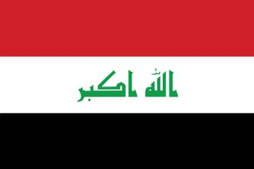 Aufkleber Irak ab 2008 Flagge Fahne 8 x 5 cm Autoaufkleber Sticker