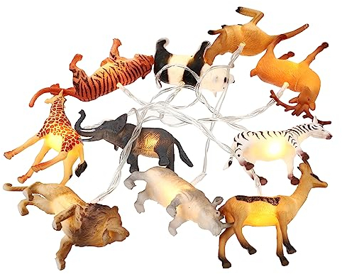 Alipis 10 -lichterketten in Tierform Keine Batterie Erforderlich Dekorativ Für Jungen- Und Mädchenzimmer Schlafzimmer Zufälliger Stil