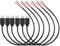 RUNCCI-YUN 6Pcs Micro USB Pigtail Cable, 2-core to Open End, Easy Soldering, DIY Enthusiasts (Black, 30 cm)