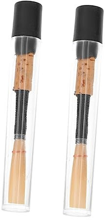 ifundom 2stücke Professionelle Oboe-reeds Oboe-instrument-teil Natürliche Rohr Und Kupfermaterialien Langlebiges Oboenrohrblatt Zubehör Für Schüler
