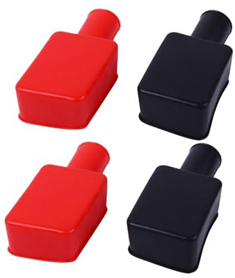 NIYATA Polkappen Autobatterie,Batteriepolabdeckung Auto,Positiv Negativ Polabdeckung,Polabdeckung Batterie Auto,PVC Batteriepolschutz für Auto,Motorrad,Batterieauto