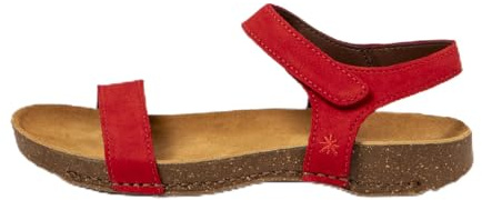 Art 1119 I Breathe Flache Sandalen für Damen, rot, 41 EU