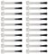 20pcs Nail Polish Brush Replacement Set, Applicator Brushes for Nail Art, Gel Nails, Home Salon, Dip Powder, Base & Top Coat