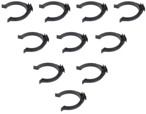 WeddHuis Ganci per Zoccolo Cucina,10 Pezzi Fissaggio per Battiscopa,Gancio Battiscopa Zoccolino Cucina,Clip per Zoccolo da Cucina e Staffe,Nero