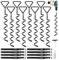 Lot de 8 piquets d'ancrage au Sol pour Trampoline | Heavy Duty | Ancrage au Sol à Visser pour Trampoline | Ancrage au Sol à Visser High Wind avec Sangles