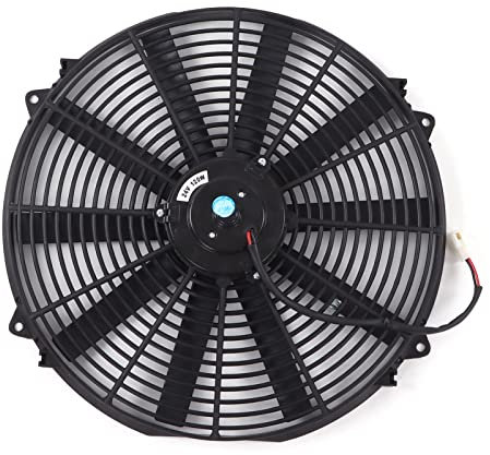 Ventilateur de Refroidissement de Radiateur électrique Mince Universel de 16 Pouces, 24V 120W pour Voiture, Camion, Camping-car