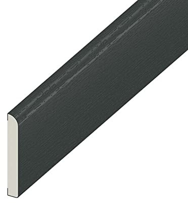 UPVC Anthracite Grey Plastic Trim 45mm x 2m - Architrave Skirting Board and Window Finishing Trim