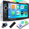 OiLiehu Autoradio 2din con CD/DVD Carplay Android Auto 6,2 pollici Autoradio Touch Screen con Mirror Link/EQ/Bluetooth//FM&AM Radio/AUX-in+Telecamera Retromarcia