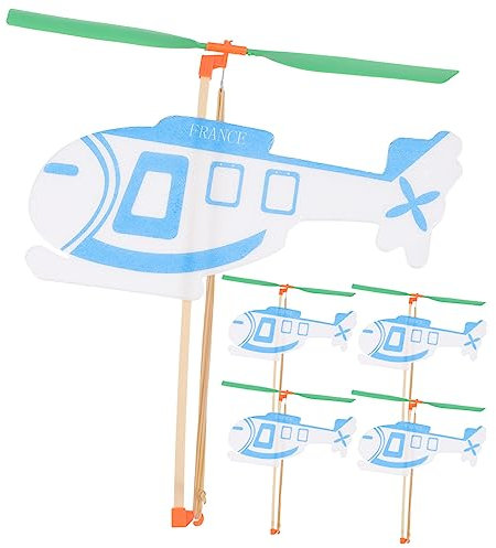 Toddmomy 5stücke Teiliges Gummiband-antriebsspielzeug Kreative Hubschrauber Und Flugzeugmodelle Für Junge Mädchen Fördert Fantasie Und Praktisches Lernen Für Spiel Und Interaktion