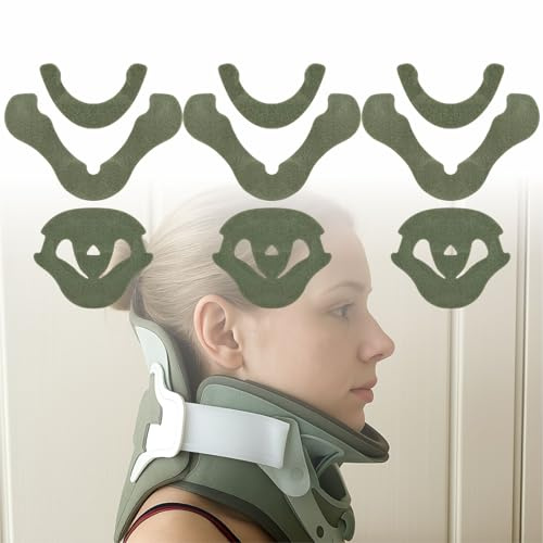 Cervical Collar Replacement Pads Compatible with Vista - Neck Brace Liner Inserts Cushion for Orthopedic Post-op Care, One Size, 3 Set (3)