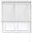 Acomoda Textil – Persiana Veneciana para Ventana con Lamas Horizontales Interior y Exterior de PVC. Estor Ajustable Protector de Luz para Hogar y Oficina Fácil Instalación. (Blanco, 60x130 cm)