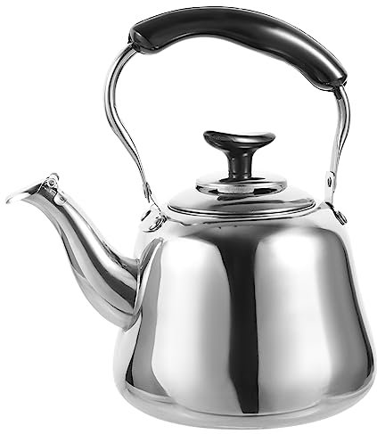 1Pieza Hervidor Silbato Inoxidable para Cocina de Gas Inducción Tetera Práctica para Oficina