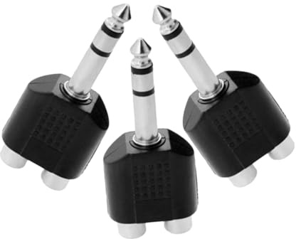 Gadpiparty 3 Stück Audioadapter Lautsprecher Y-splitter Audioadapter Für Subwoofer Lautsprecher Cinch-adapter Cinch-splitter-anschluss
