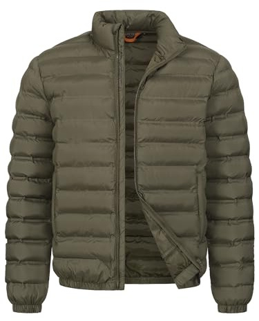 Indicode Herren INBjarne Steppjacke in Daunejacken-Optik mit Stehkragen | Wärmende Übergangsjacke mit wattiertem Design, Outdoorjacke, Alltagsjacke, Herrenjacke, Freizeitmode, Winterjacke für Männer