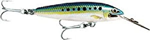 Rapala - Countdown Magnum Angelköder - Angelzubehör mit Abachiholz-Konstruktion - Salzwasser Spinnköder - Lauftiefe 5.4-6.3m - Fischköder 18cm, 70g - Hergestellt in Estland - Sardine