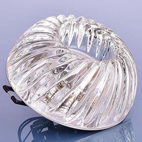 Glas Einbaustrahler mit G9 Fassung für 230V Deckenleuchte Deckenspot Spot Deckenstrahler Kristall Design 5