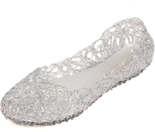 SUNAVY Sandali Donna Estive Mare Platform Sandali Antiscivolo Eleganti Moda Comode Sandalo Plastica Scarpe Donna Tacco Piatte Scarpe Ballerine