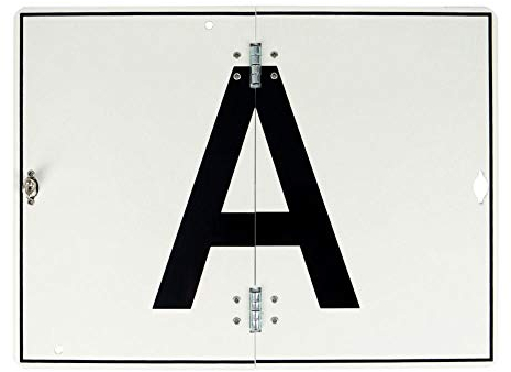 A-Tafel A-Schild für Abfalltransport Aluminium vertikal klappbar 400x300 mm Warntafel Abfalltafel Abfallschild LKW
