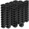 120 Stück Stapelboxen 0,5 Liter Lagerkiste Lagerbox Sichtlagerkasten Box 115 x 80 x 60 mm Schwarz
