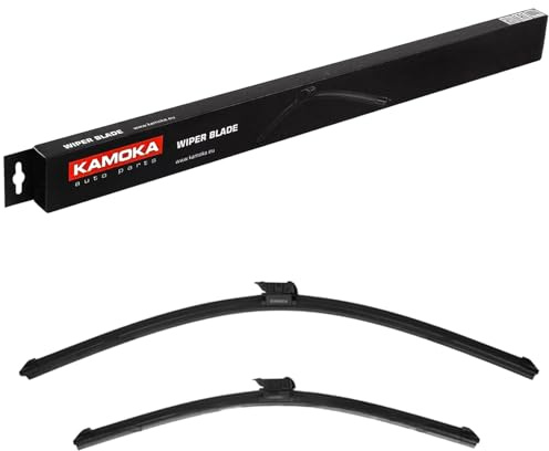 KAMOKA Scheibenwischer Set Wischerblätter Set Frontscheibenwischer Vorne Wischblattausführung: Rahmenlos Länge 1: 650mm Länge 2: 500mm 27A27