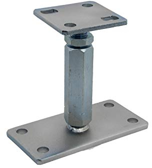 GeZu Impex Pfostenträger Konrad verstellbar M20 x 200 mm, 80 & 160 mm