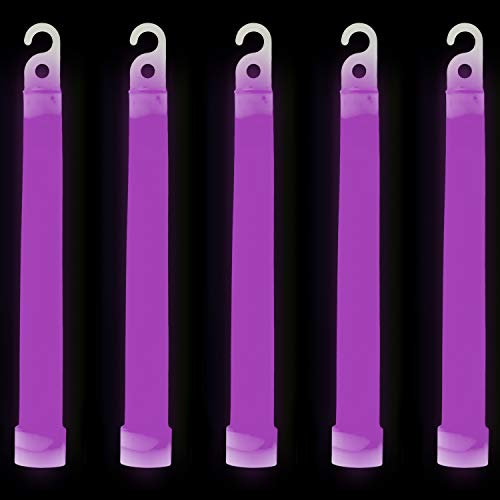 Ultra Packung 32 Lila 6 Jumbo Leuchtstäbchen Power Knicklichter Glow in the Dark Farbe Leuchtstäbe Knicklichter Angeln Festival Zubehör Party Favors Leuchtstäbe Kinder Große Knicklichter