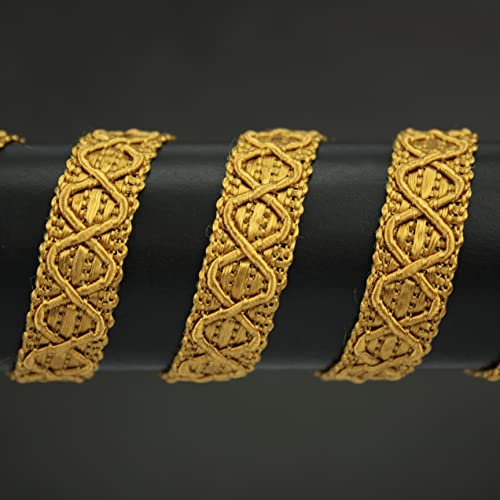 PASAMANERÍA TRADICIONAL GALÓN DUERO DE RAYÓN, ANCHO 12mm (ORO OSCURO, 5)