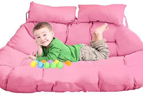 SRHMYWGY Hängesessel Kissen 2 Personen Sitzkissen für Hängesessel Outdoor Hängesesselkissen Dicker Hängekorb Hängeschaukel Sitzkissen rutschfeste Hängende Ei Stuhlkissen (E)
