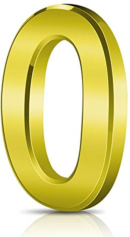 Vicloon Mailbox Numbers Self Adhesive, 3 Inches 3D Mailbox Numbers Waterproof, Door Numbers House Numbers Street Number Stickers for House Mailbox Apartment Hotel Courtyard Cafe Golden(0)