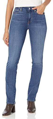7 For All Mankind Women's Kimmie Straight-Leg Jeans, Silovstry, 27
