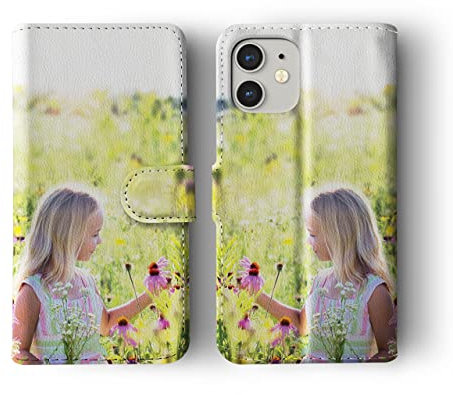 Tirita Personalised Custom Photo Wallet Flip Phone Case Compatible with iPhone 7/8 / SE 2020 / SE 2022 - [01- Single Photo]