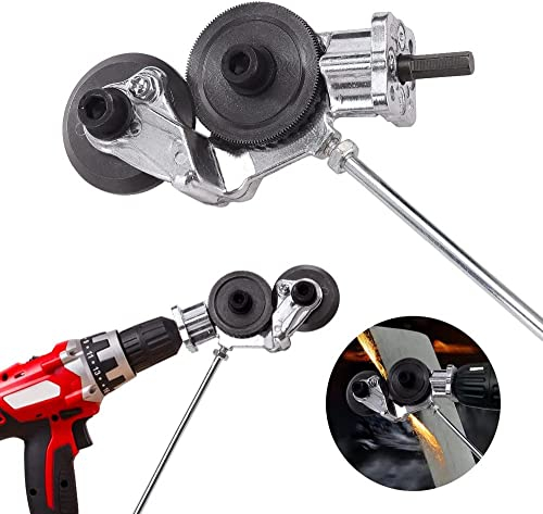 ADWOLT Electric Drill Plate Cutter,Sheet Metal Cutter Accessories,Fast Metal Plate Cutter for Power Nibbler Drill Attachment