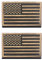 2 St. Braun USA Flagge Patch- Taktisch Amerika Stickerei Abzeichen, Bestickter Aufnäher mit Verschluss, Militär Bänder für Rucksäcke Kleidung Taschen Uniform Weste Jersey