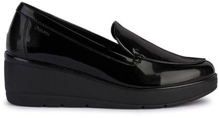 Geox D Ilde B, Moccasin Zeppe Donna, Nero (Black 00HH), 41 EU